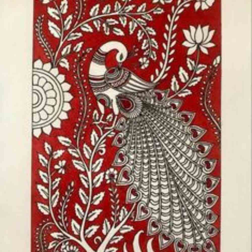 Madhubani Handpainted Greeting Cards ( 8*5 * 5.5 in )